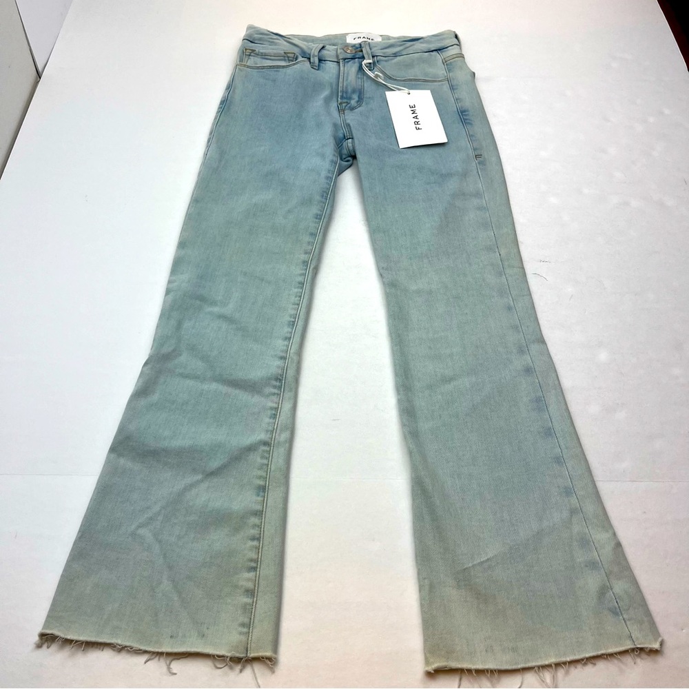 Frame Le Crop Mini Boot Cut‎ Denim Jeans Womens Size 23 Mid-Rise Blue NEW